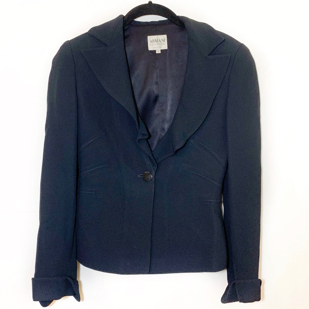 Armani Collezioni Navy Blazer: Size 2